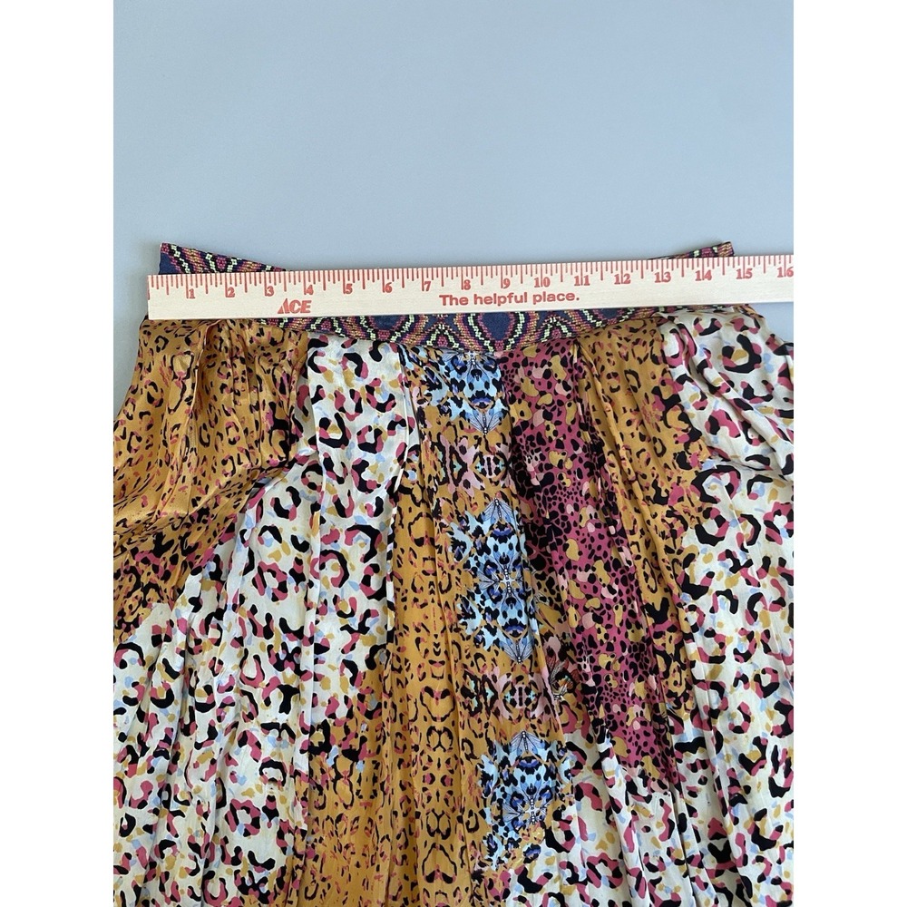 Anthro Bhanuni By Jyoti Maxi Skirt Sz 4 Colorful‎ Boho Animal Print Maximalist - Picture 15 of 16